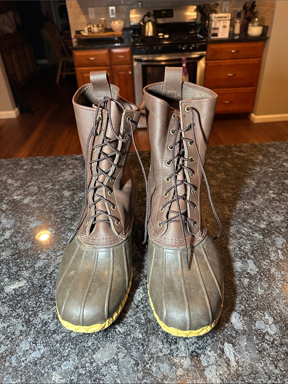 LL Bean 10" Main Hunting Boots Dark Brown Men’s Size 12 - Picture 2 of 7